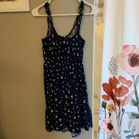 Banana Republic Petite Ruffle Fit-and-Flare Dress XS - Picture 3 of 4